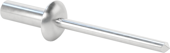 Sızdırmaz Kör Perçinler, Kubbeli Başlık, Alüminyum Mandrel ile, 3/16" Çap, 0,580" Uzunluk