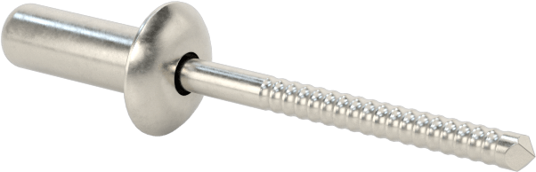 Sızdırmaz Kör Perçinler, 18-8 Paslanmaz Çelik, Kubbeli Başlık, 1/8" Çap, 0,063“-0,125” Kalınlık için