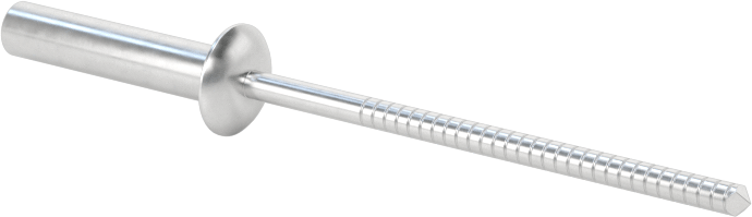 Sızdırmaz Kör Perçinler, Kubbeli Başlık, Alüminyum Mandrel ile, 1/8" Çap, 0,610" Uzunluk