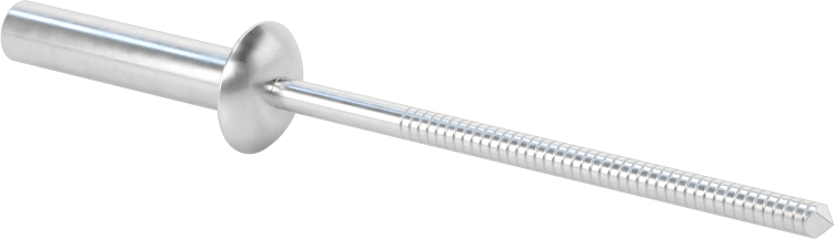Sızdırmaz Kör Perçinler, Kubbeli Başlık, Alüminyum Mandrel ile, 3/16" Çap, 0,906 inç Uzunluk