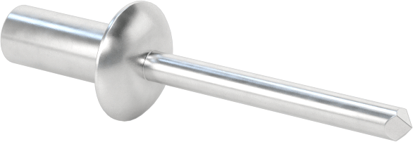 Sızdırmaz Kör Perçinler, Kubbeli Başlık, Alüminyum Mandrel ile, 1/8" Çap, 0,297 inç Uzunluk