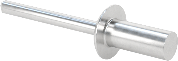 Sızdırmaz Kör Perçinler, Kubbeli Başlık, Alüminyum Mandrel ile, 1/8" Çap, 0,297 inç Uzunluk