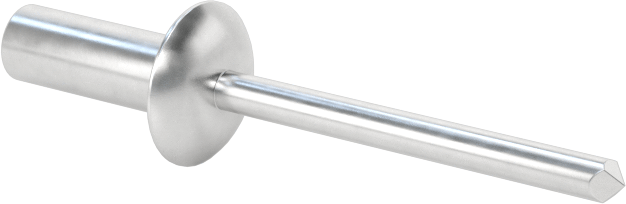 Sızdırmaz Kör Perçinler, Kubbeli Başlık, Alüminyum Mandrel ile, 5/32" Çap, 0,437" Uzunluk