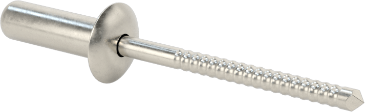 Sızdırmaz Kör Perçinler, 18-8 Paslanmaz Çelik, Kubbeli Başlık, 1/4" Çap, 0,376“-0,5” Kalınlık için