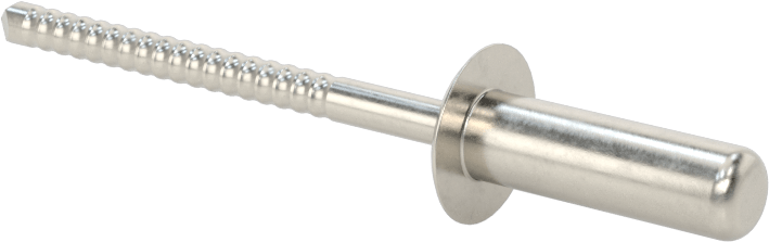 Sızdırmaz Kör Perçinler, 18-8 Paslanmaz Çelik, Kubbeli Başlık, 1/4" Çap, 0,376“-0,5” Kalınlık için