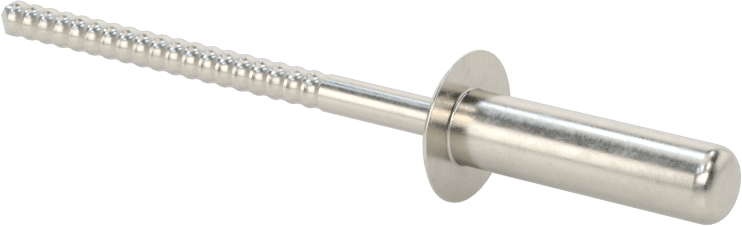 Sızdırmaz Kör Perçinler, 18-8 Paslanmaz Çelik, Kubbeli Başlık, 1/4" Çap, 0,501“-0,625” Kalınlık için
