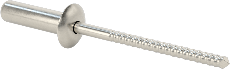 Sızdırmaz Kör Perçinler, 18-8 Paslanmaz Çelik, Kubbeli Başlık, 1/4" Çap, 0,501“-0,625” Kalınlık için