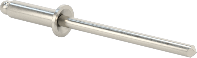 18-8 Paslanmaz Çelik Kör Perçinler, Gömme Montaj, 1/8" Çap, 0,251“-0,312” Malzeme Kalınlığı için