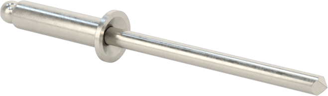 18-8 Paslanmaz Çelik Kör Perçinler, Gömme Montaj, 1/8" Çap, 0,313“-0,375” Malzeme Kalınlığı için