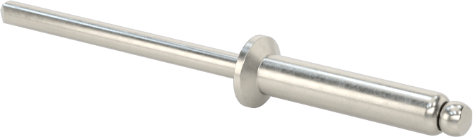 18-8 Paslanmaz Çelik Kör Perçinler, Gömme Montaj, 1/8" Çap, 0,376“-0,5” Malzeme Kalınlığı için