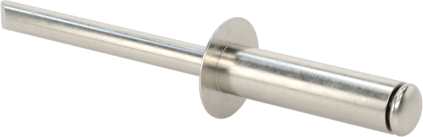 18-8 Paslanmaz Çelik Kör Perçinler, Kubbeli Başlık, 3,2 mm Çap, 7 mm-9 mm Malzeme Kalınlığı için