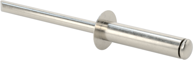 18-8 Paslanmaz Çelik Kör Perçinler, Kubbeli Başlık, 3,2 mm Çap, 9 mm-11 mm Malzeme Kalınlığı için