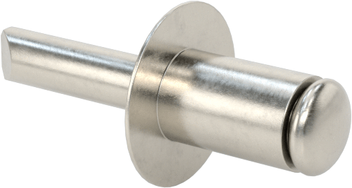 18-8 Paslanmaz Çelik Kör Perçinler, Kubbeli Başlık, 4 mm Çap, 1 mm-2,5 mm Malzeme Kalınlığı için