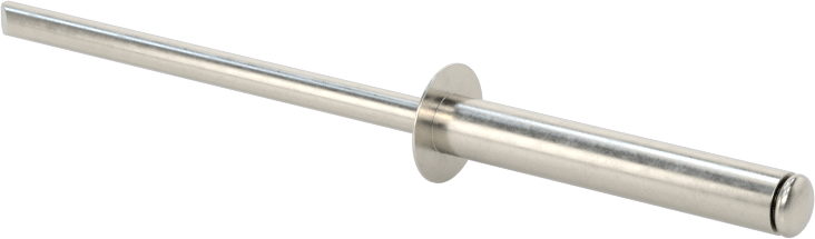 18-8 Paslanmaz Çelik Kör Perçinler, Kubbeli Başlık, 4 mm Çap, 16 mm-21 mm Malzeme Kalınlığı için