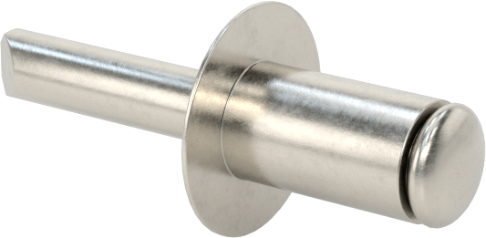 18-8 Paslanmaz Çelik Kör Perçinler, Kubbeli Başlık, 4,8 mm Çap, 2 mm-4 mm Malzeme Kalınlığı için