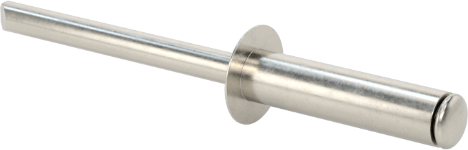 18-8 Paslanmaz Çelik Kör Perçinler, Kubbeli Başlık, 5 mm Çap, 11 mm-15 mm Malzeme Kalınlığı için