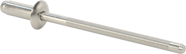 18-8 Paslanmaz Çelik Kör Perçinler, Kubbeli Başlık, 3/32" Çap, 0,020“-0,125” malzeme kalınlığı için