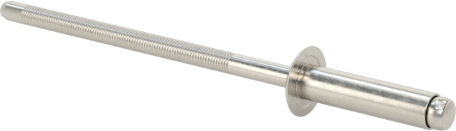 18-8 Paslanmaz Çelik Kör Perçinler, Kubbeli Başlık, 3/32" Çap, 0,126“-0,25” Malzeme Kalınlığı için