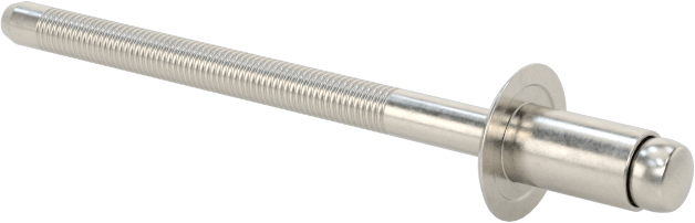 18-8 Paslanmaz Çelik Kör Perçinler, Kubbeli Başlık, 1/8" Çap, 0,020“-0,062” Malzeme Kalınlığı için