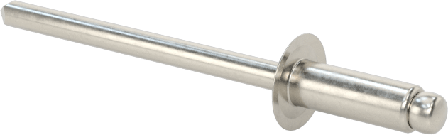 18-8 Paslanmaz Çelik Kör Perçinler, Kubbeli Başlık, 1/8" Çap, 0,126“-0,187” Malzeme Kalınlığı için