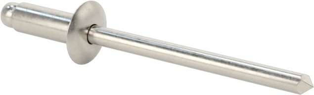 18-8 Paslanmaz Çelik Kör Perçinler, Kubbeli Başlık, 1/8" Çap, 0,126“-0,187” Malzeme Kalınlığı için