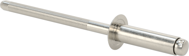18-8 Paslanmaz Çelik Kör Perçinler, Kubbeli Başlık, 1/8" Çap, 0,251“-0,312” Malzeme Kalınlığı için