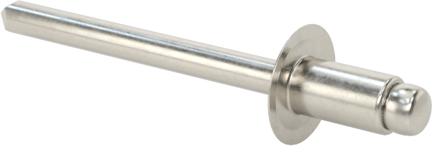 18-8 Paslanmaz Çelik Kör Perçinler, Kubbeli Başlık, 5/32" Çap, 0,063“-0,125” Malzeme Kalınlığı için