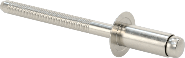 18-8 Paslanmaz Çelik Kör Perçinler, Kubbeli Başlık, 5/32" Çap, 0,126“-0,187” Malzeme Kalınlığı için