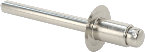 18-8 Paslanmaz Çelik Kör Perçinler, Kubbeli Başlık, 3/16" Çap, 0,063“-0,125” Malzeme Kalınlığı için