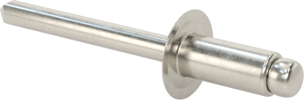 18-8 Paslanmaz Çelik Kör Perçinler, Kubbeli Başlık, 3/16" Çap, 0,126“-0,25” Malzeme Kalınlığı için