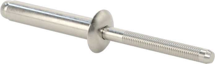 18-8 Paslanmaz Çelik Kör Perçinler, Kubbeli Başlık, 3/16" Çap, 0,626“-0,75” Malzeme Kalınlığı için