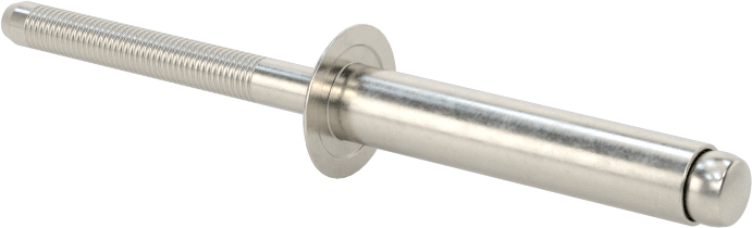18-8 Paslanmaz Çelik Kör Perçinler, Kubbeli Başlık, 3/16" Çap, 0,626“-0,75” Malzeme Kalınlığı için