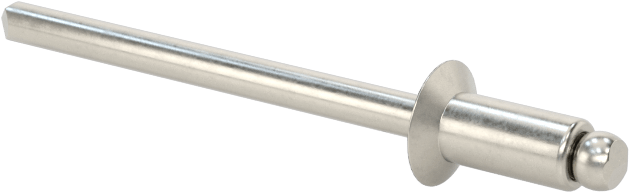 18-8 Paslanmaz Çelik Kör Perçinler, Gömme Montaj, 1/8" Çap, 0,063“-0,125” Malzeme Kalınlığı için