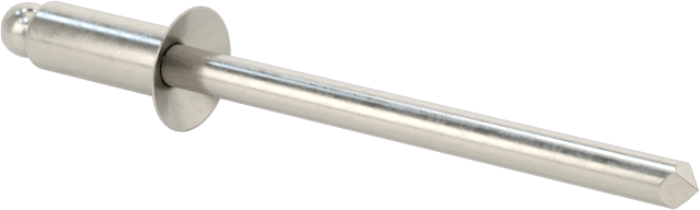 18-8 Paslanmaz Çelik Kör Perçinler, Gömme Montaj, 1/8" Çap, 0,126“-0,187” Malzeme Kalınlığı için