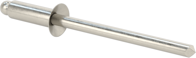 18-8 Paslanmaz Çelik Kör Perçinler, Gömme Montaj, 1/8" Çap, 0,188“-0,25” Malzeme Kalınlığı için
