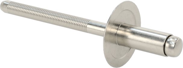 18-8 Paslanmaz Çelik Kör Perçinler, Kubbeli Başlık, 5/32" Çap, 0,126“-0,187” Kalınlık için
