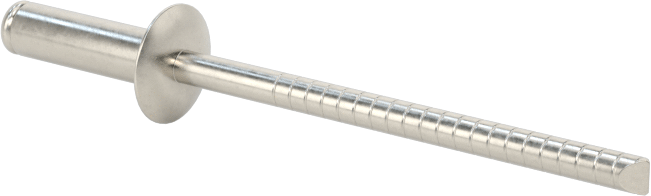 18-8 Paslanmaz Çelik Kör Perçinler, Kubbeli Başlık, 3 mm Çap, 5,5 mm-7 mm Malzeme Kalınlığı için