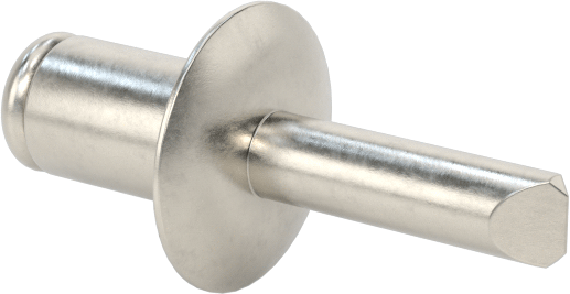 18-8 Paslanmaz Çelik Kör Perçinler, Kubbeli Başlık, 4 mm Çap, 1 mm-2,5 mm Malzeme Kalınlığı için