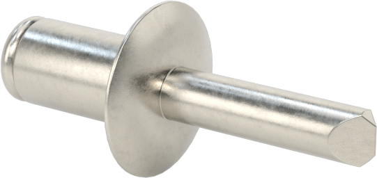 18-8 Paslanmaz Çelik Kör Perçinler, Kubbeli Başlık, 4,8 mm Çap, 2 mm-4 mm Malzeme Kalınlığı için