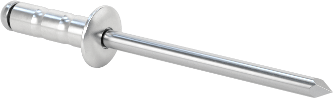 Geniş Kalınlık Aralığı Kör Perçinler, Çelik Mandrel, 5/32" Çap, 0,047“-0,276” Kalın Malzeme