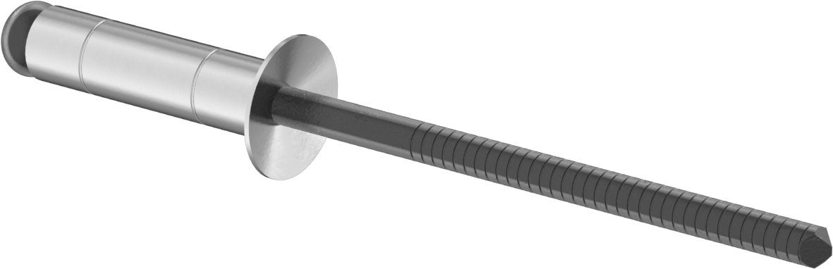Geniş Kalınlık Aralığı Kör Perçinler, Gömme Montaj, 3/16" Çap, 0,251“-0,5” Malzeme Kalınlığı için