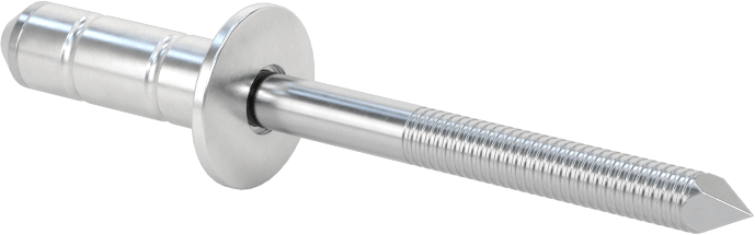 Geniş Kalınlık Aralığı Kör Perçinler, Çelik Mandrel, 1/4" Çap, 1/4“-1/2” Kalınlıkta Malzeme için
