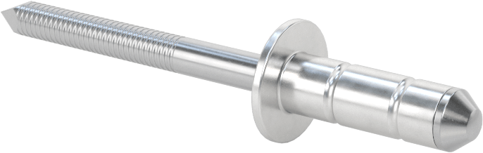 Geniş Kalınlık Aralığı Kör Perçinler, Çelik Mandrel, 1/4" Çap, 1/4“-1/2” Kalınlıkta Malzeme için
