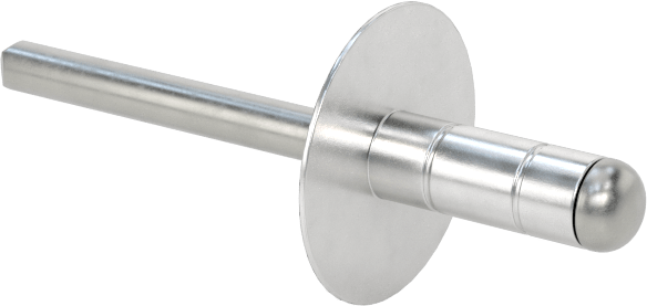 Geniş Kalınlık Aralığı Kör Perçinler, Kubbeli Başlık, 3/16" Çap, 0,039“-0,252” Kalınlık için