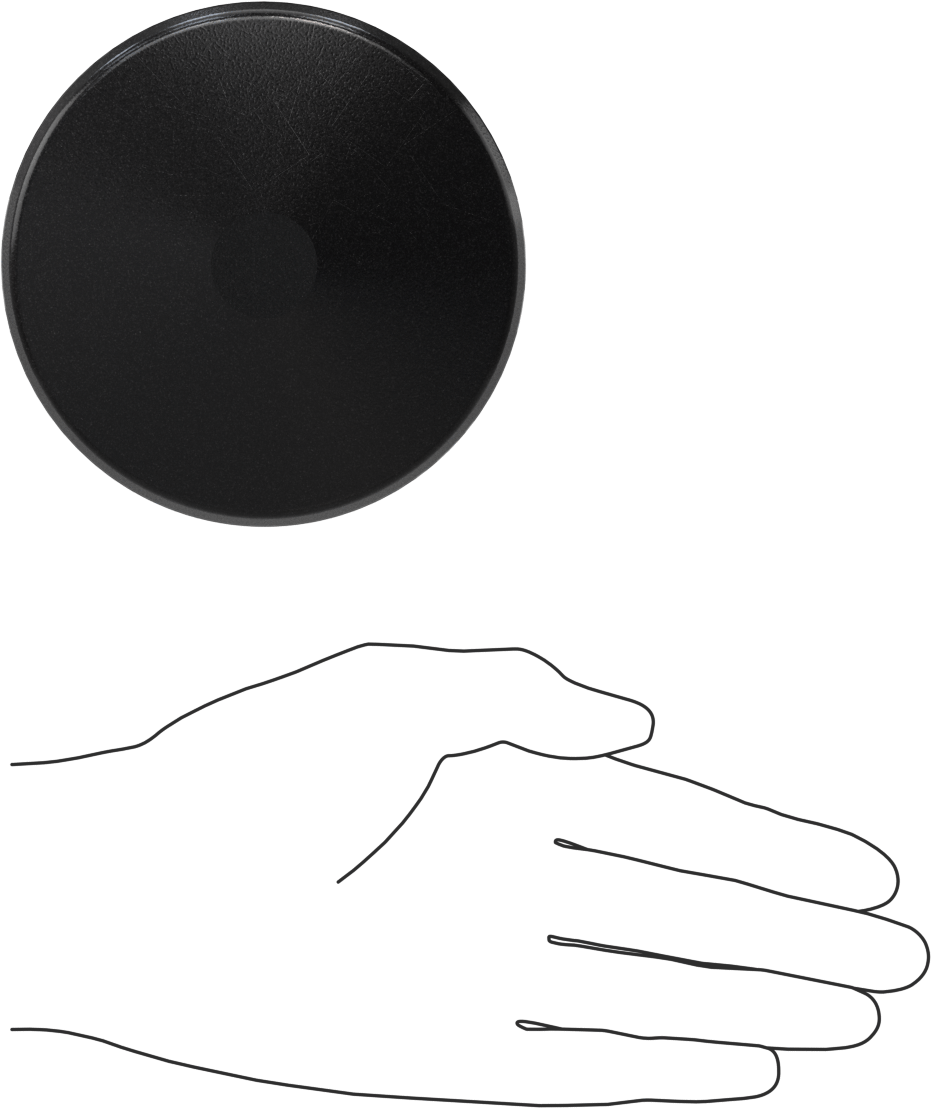 Çıtçıtlı Tapa, Yuvarlak, Cam Takviyeli Plastik, 3-1/2“ ila 3-7/8” İç Çap için