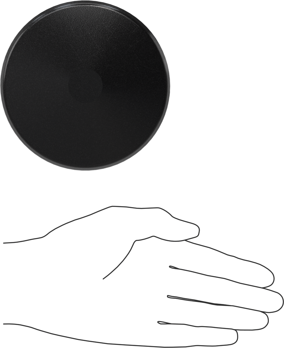 Çıtçıtlı Tapa, Yuvarlak, Cam Takviyeli Plastik, 3-3/4“ ila 4-1/8” İç Çap için