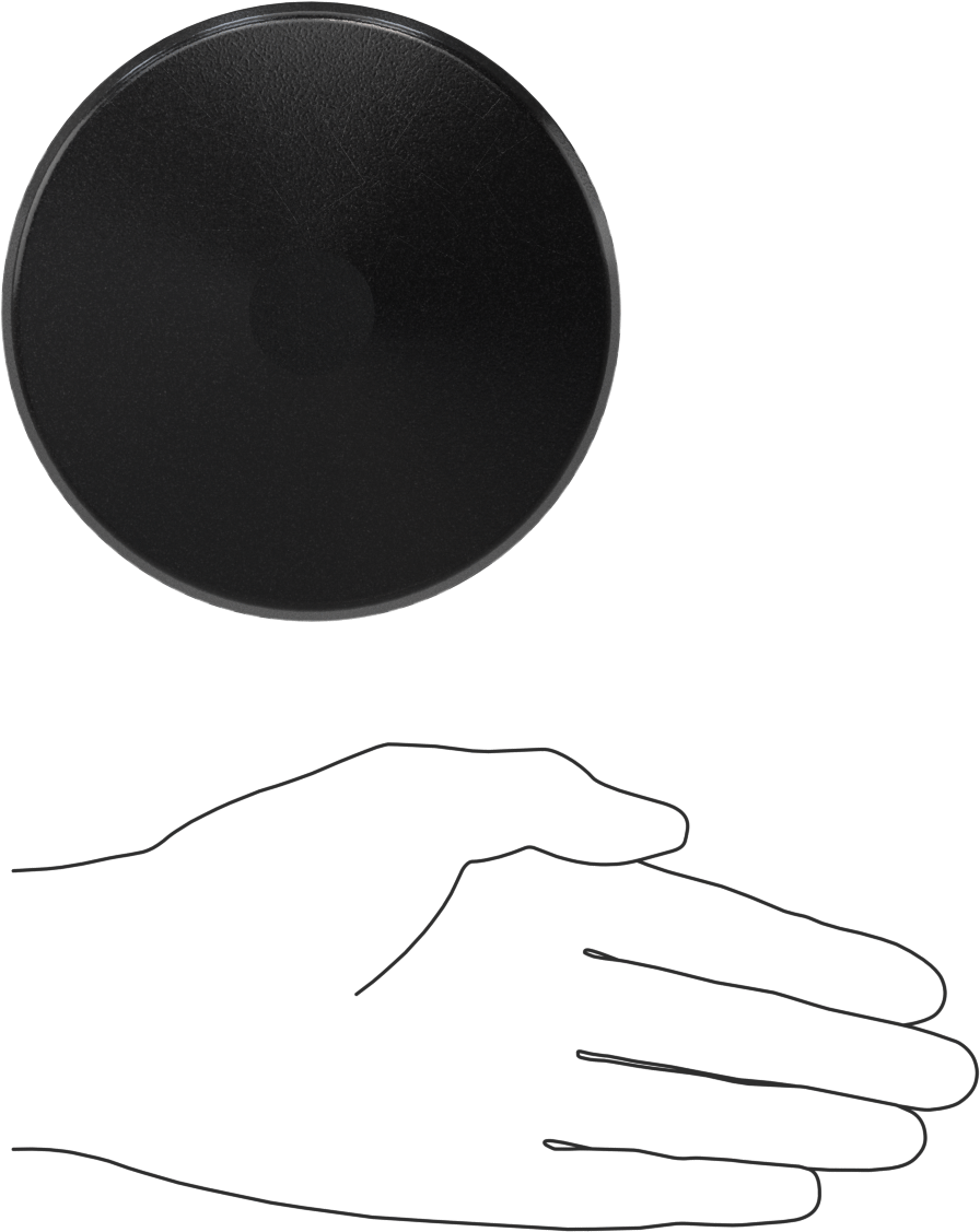 Çıtçıtlı Tapa, Yuvarlak, Cam Takviyeli Plastik, 4“ ila 4-3/8” İç Çap için