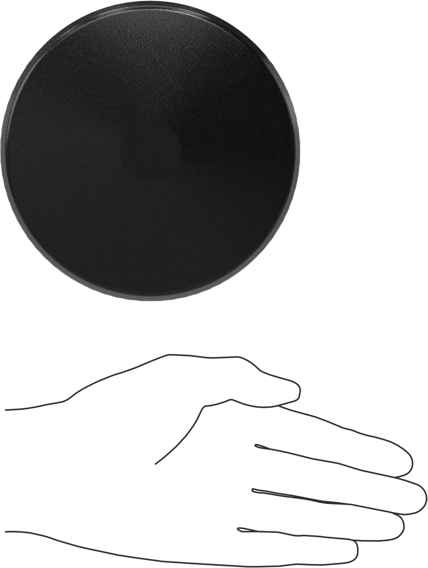 Çıtçıtlı Tapa, Yuvarlak, Cam Takviyeli Plastik, 4-1/2“ ila 4-7/8” İç Çap için