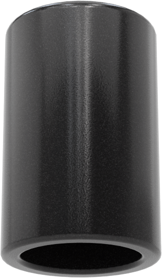 Yuvarlak Kapaklar, 1/4“ ila 5/16” Dış Çap için, 1/2" İç Yükseklik, Siyah