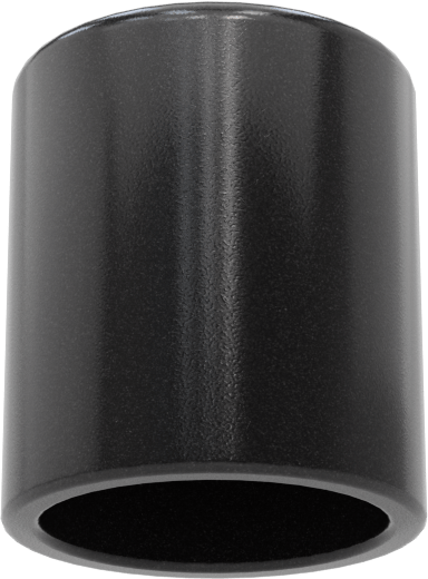 Yuvarlak Kapaklar, 3/8“ ila 7/16” Dış Çap için, 1/2" İç Yükseklik, Siyah